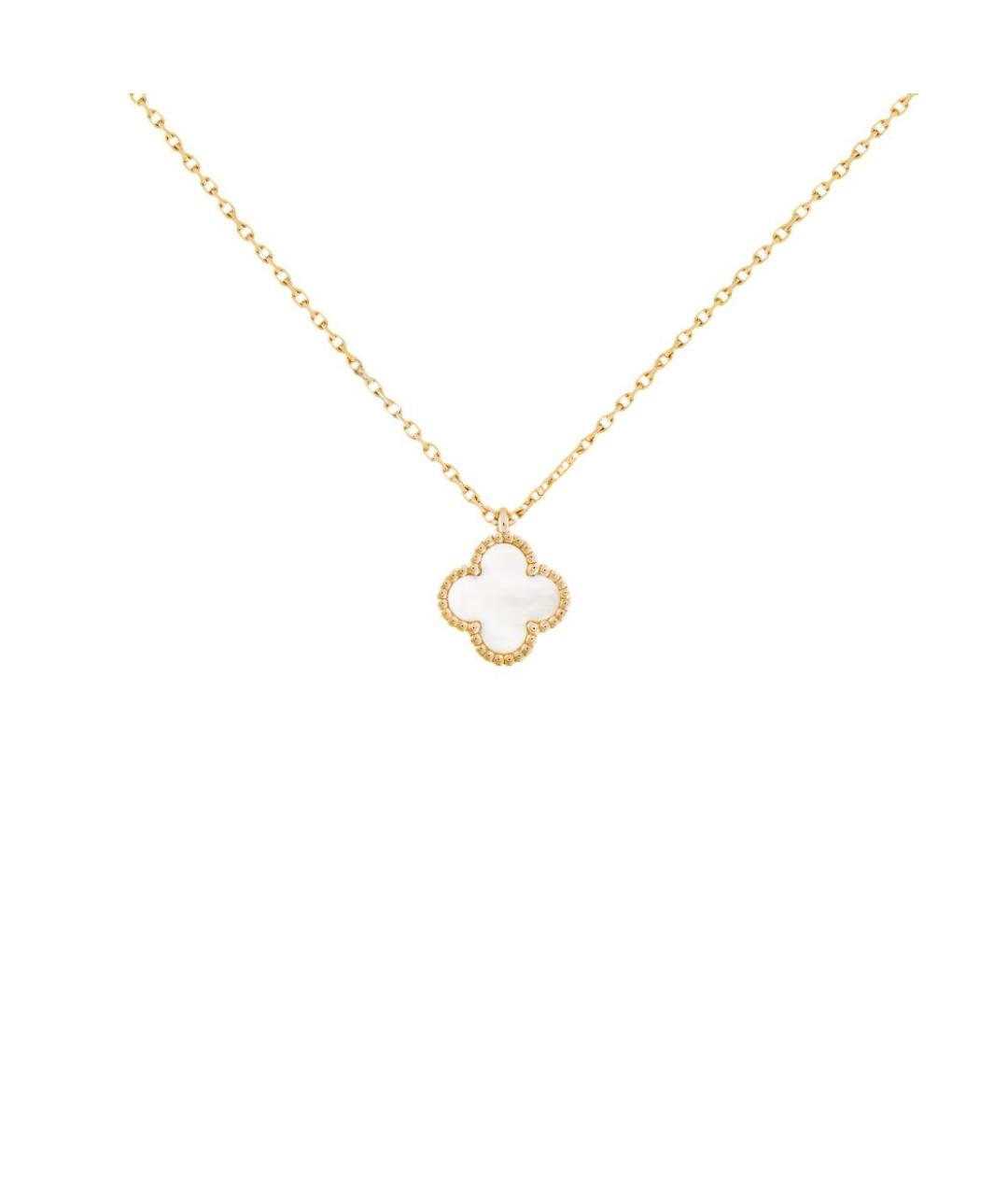 VAN CLEEF & ARPELS Белая подвеска из желтого золота, фото 4
