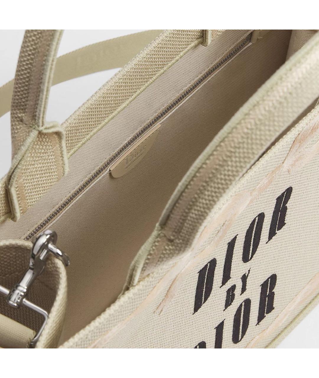 CHRISTIAN DIOR Бежевая сумка тоут, фото 3