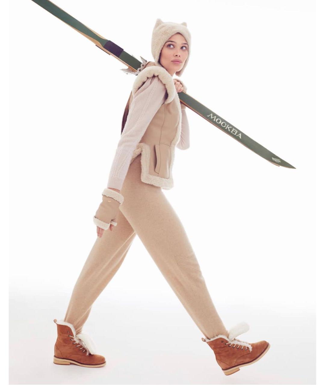 ULYANA SERGEENKO Бежевая шапка, фото 6