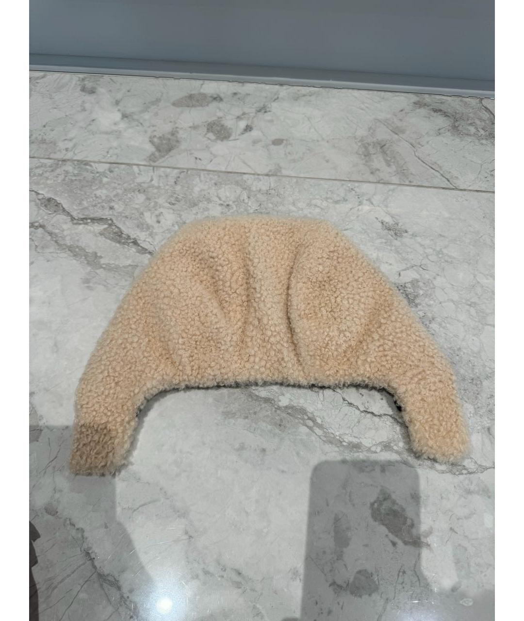 ULYANA SERGEENKO Бежевая шапка, фото 3