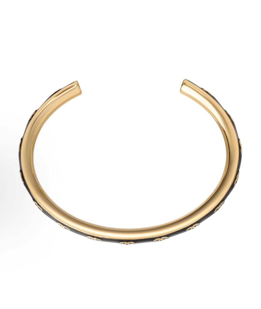 CHANEL Черный металлический браслет, фото 3