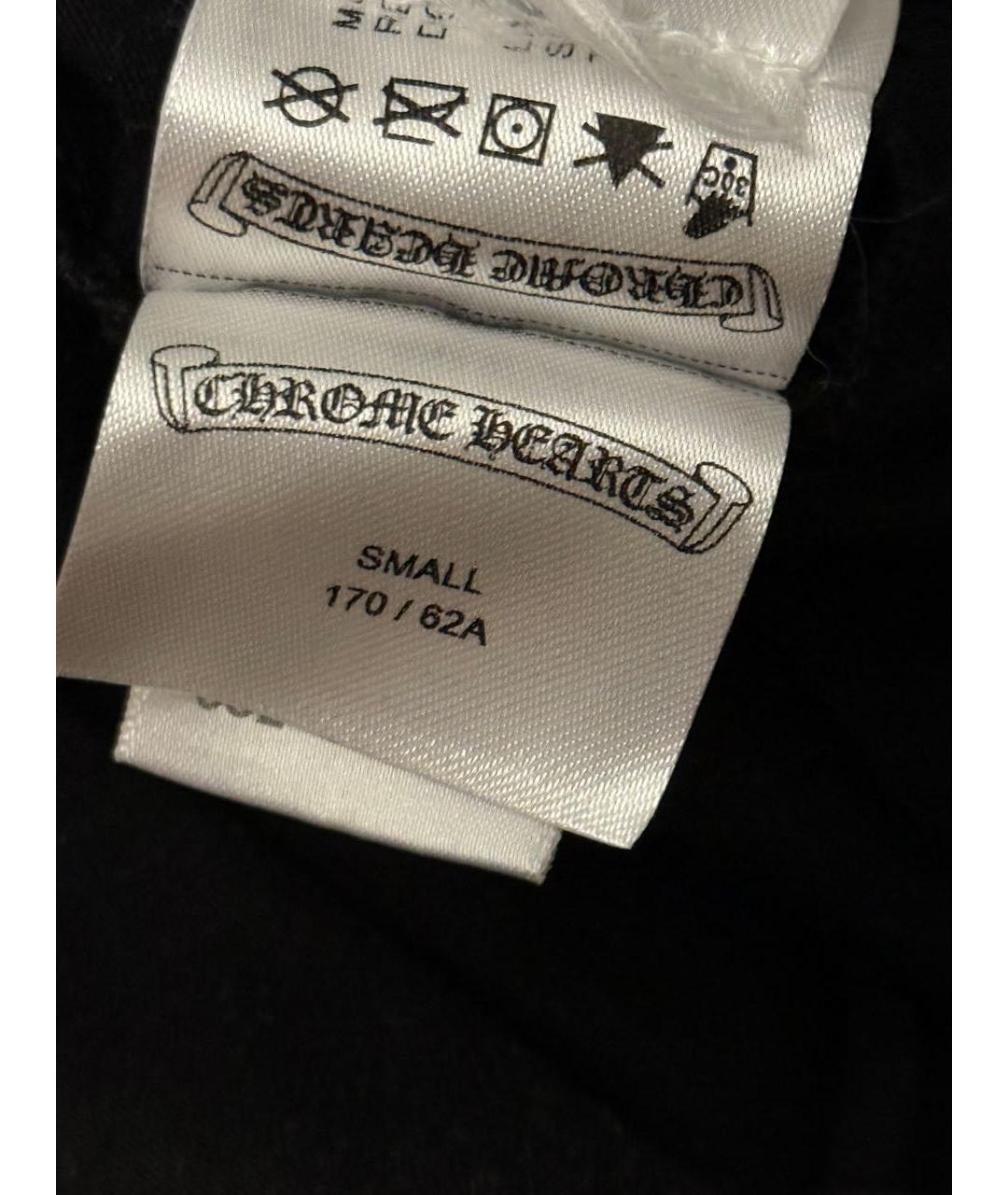 CHROME HEARTS Черные хлопковые леггинсы и велосипедки, фото 6