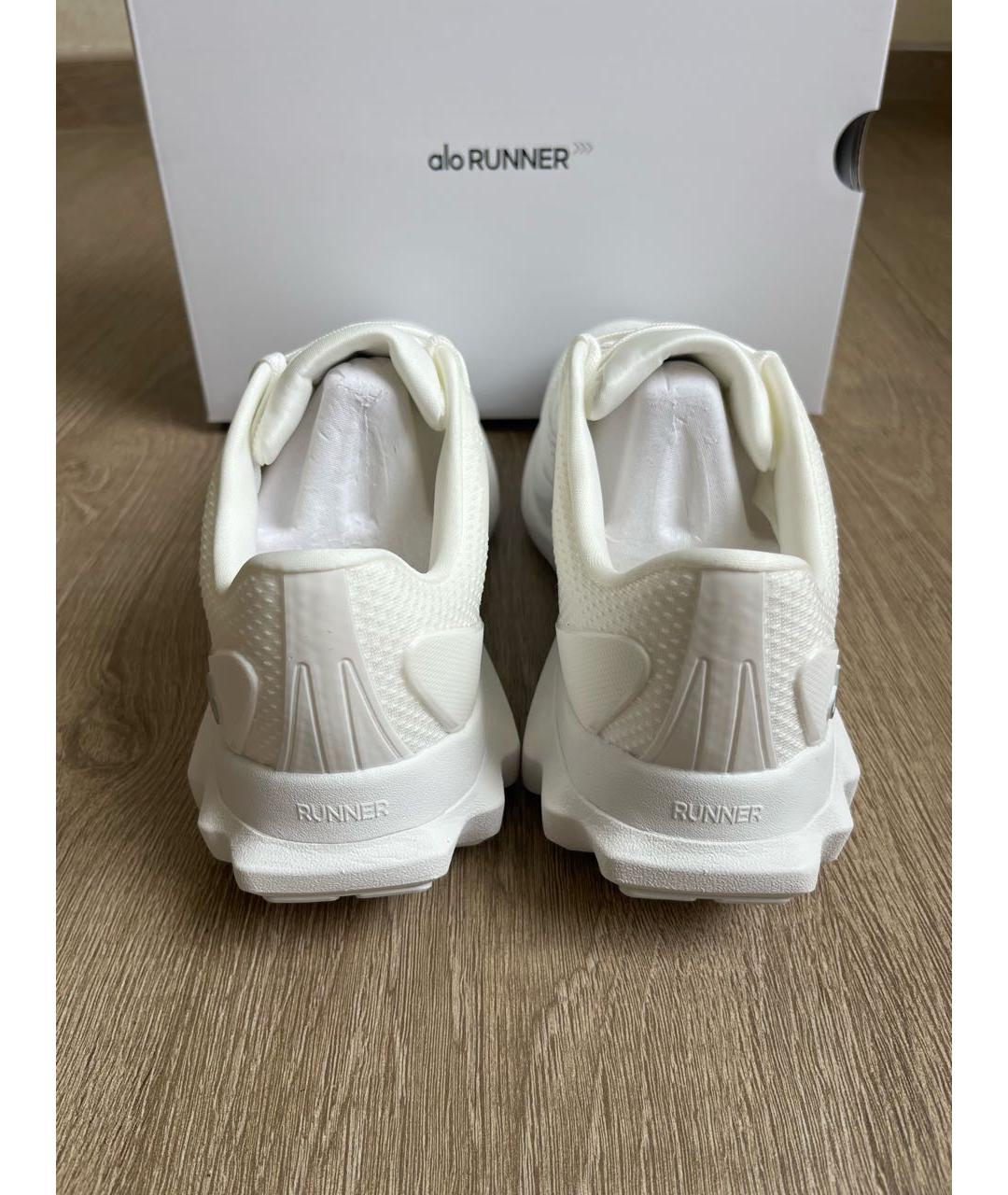 ALO YOGA Белые текстильные кроссовки, фото 3