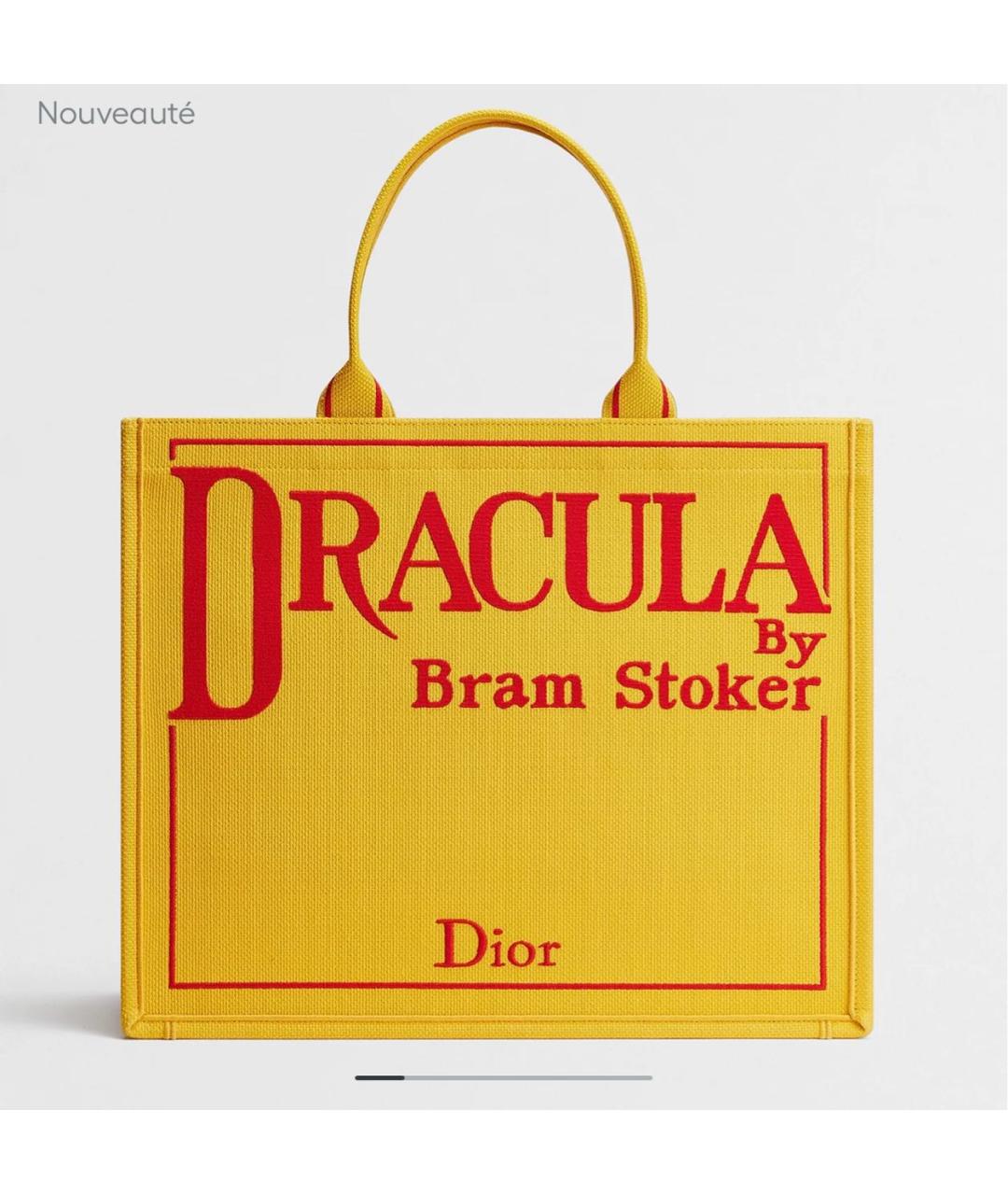 CHRISTIAN DIOR Желтая сумка тоут, фото 4