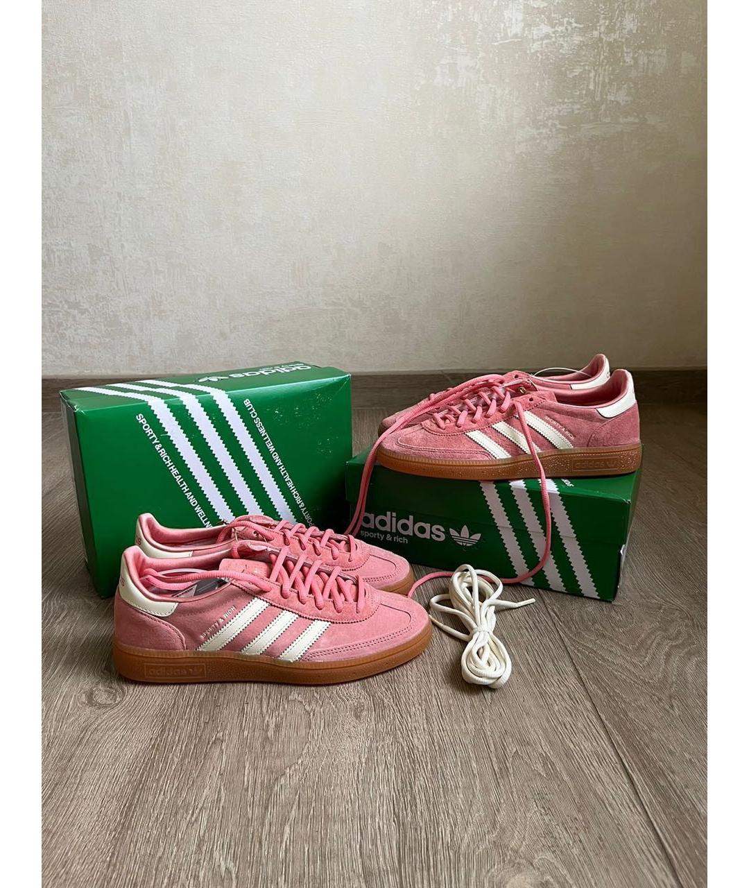 SPORTY AND RICH Розовые замшевые кеды, фото 2