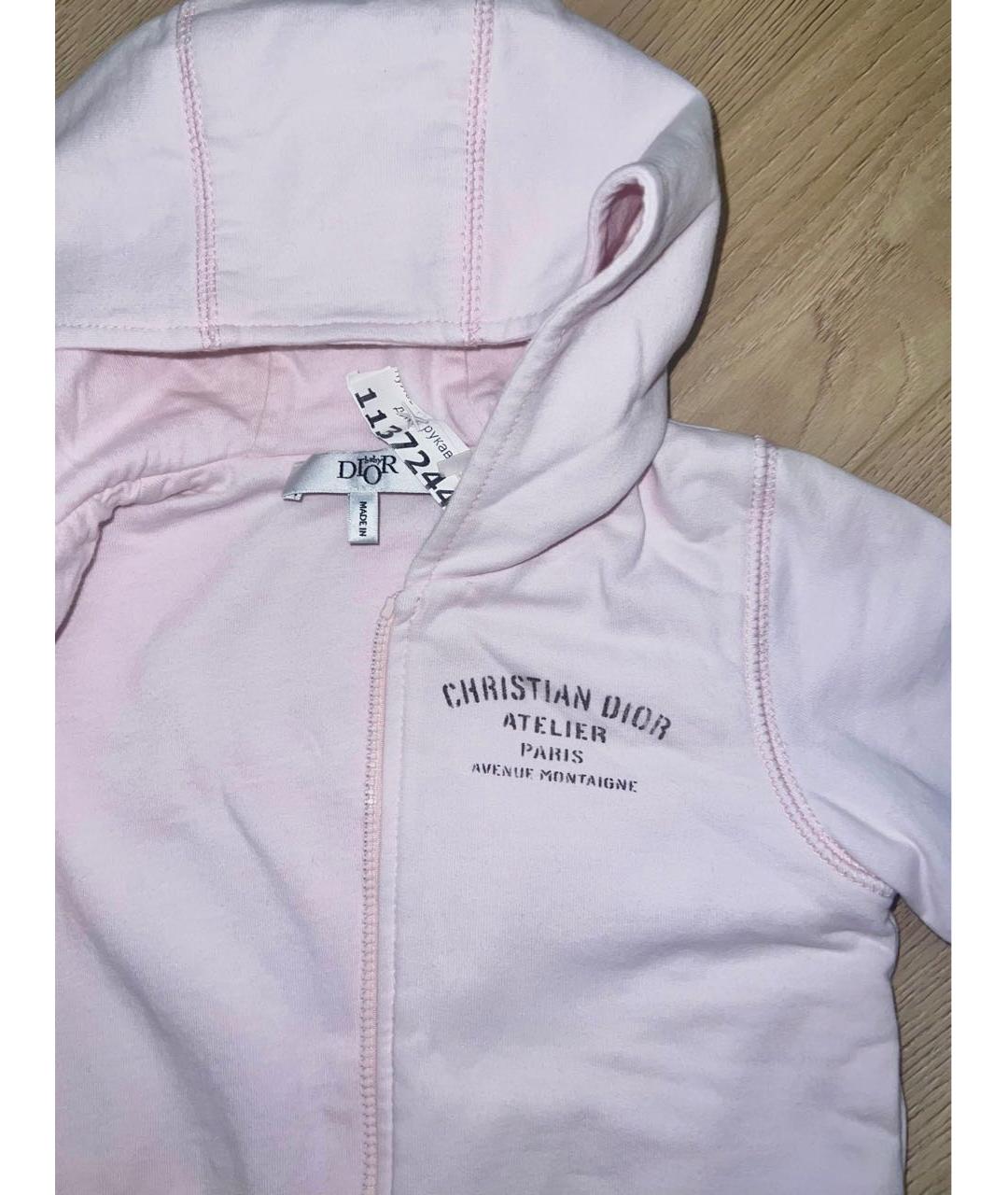 BABY DIOR Розовый хлопковый жакет / жилет, фото 2