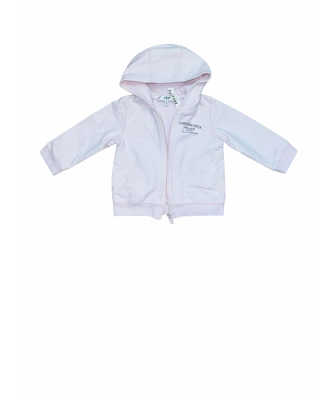 BABY DIOR Розовый хлопковый жакет / жилет, фото 1