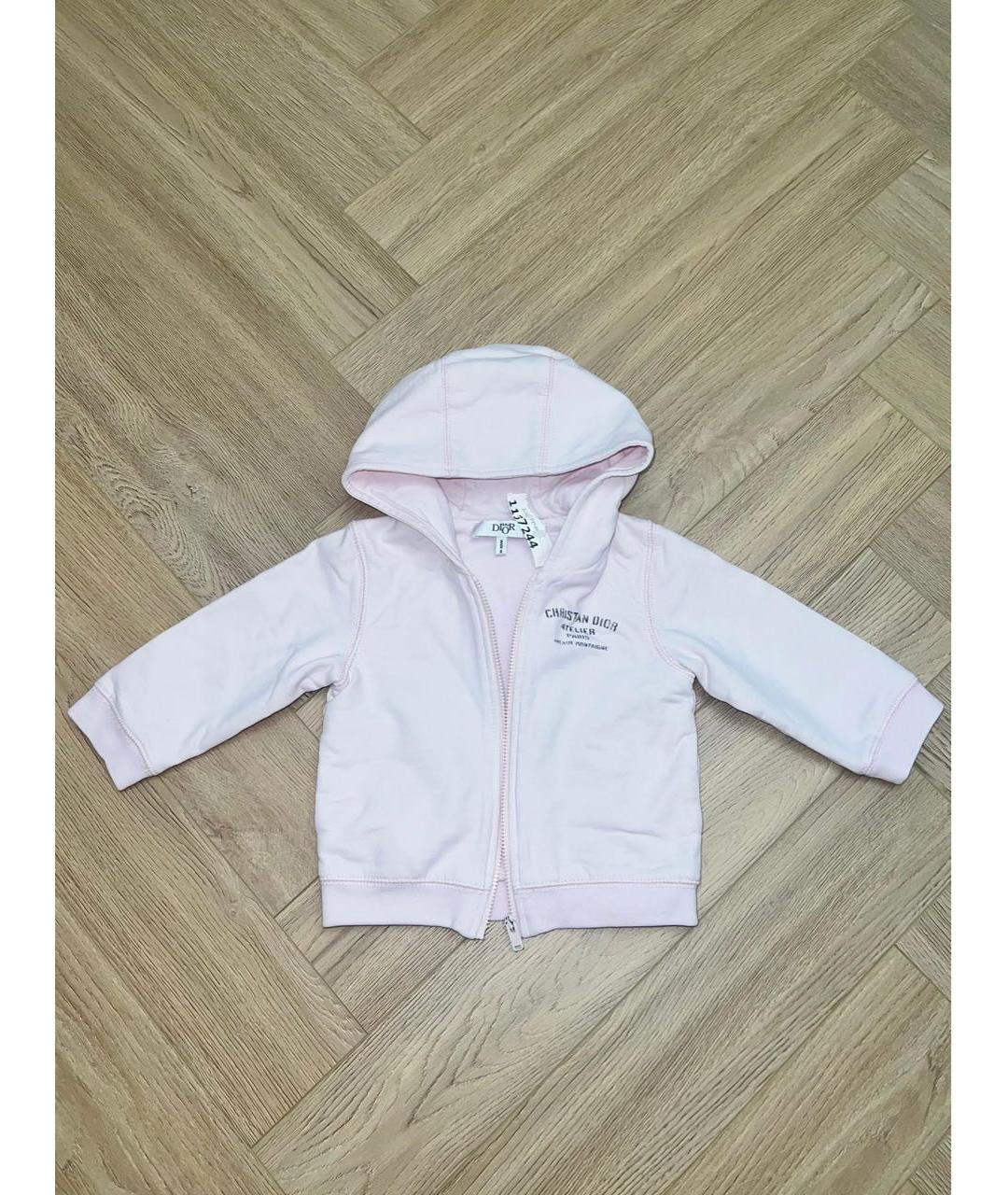 BABY DIOR Розовый хлопковый жакет / жилет, фото 5