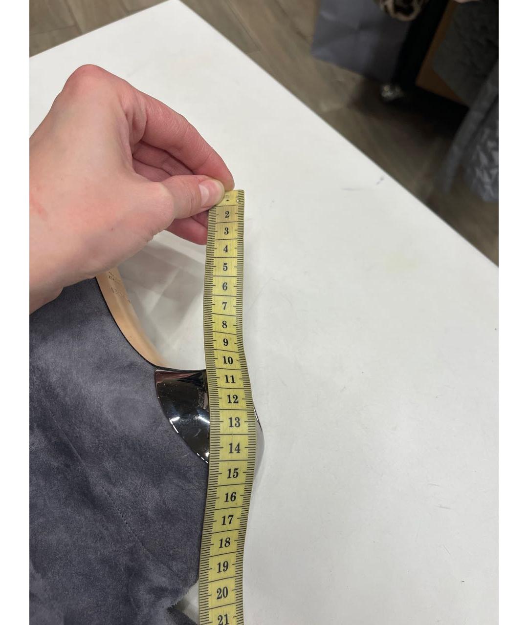 CASADEI Серые замшевые ботфорты, фото 6