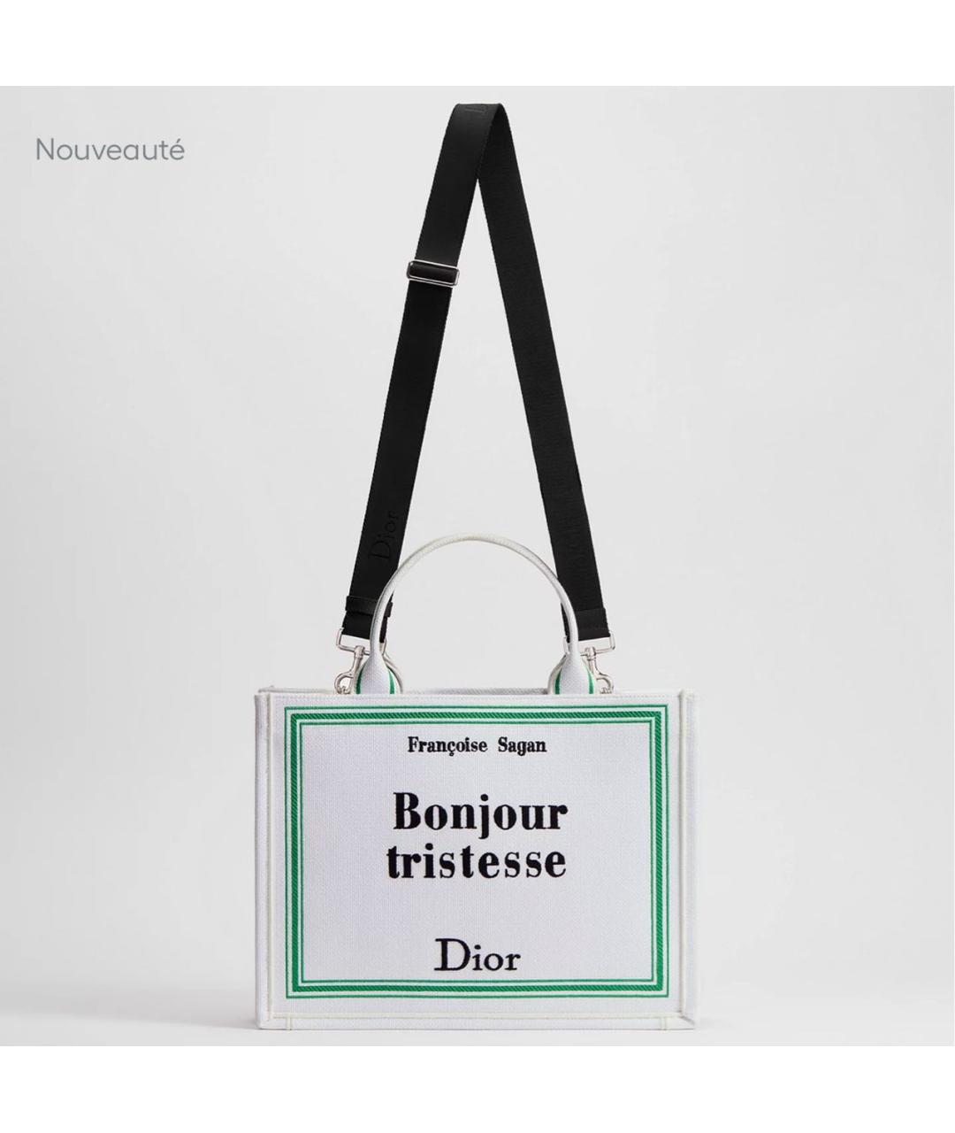 CHRISTIAN DIOR Белая сумка тоут, фото 2