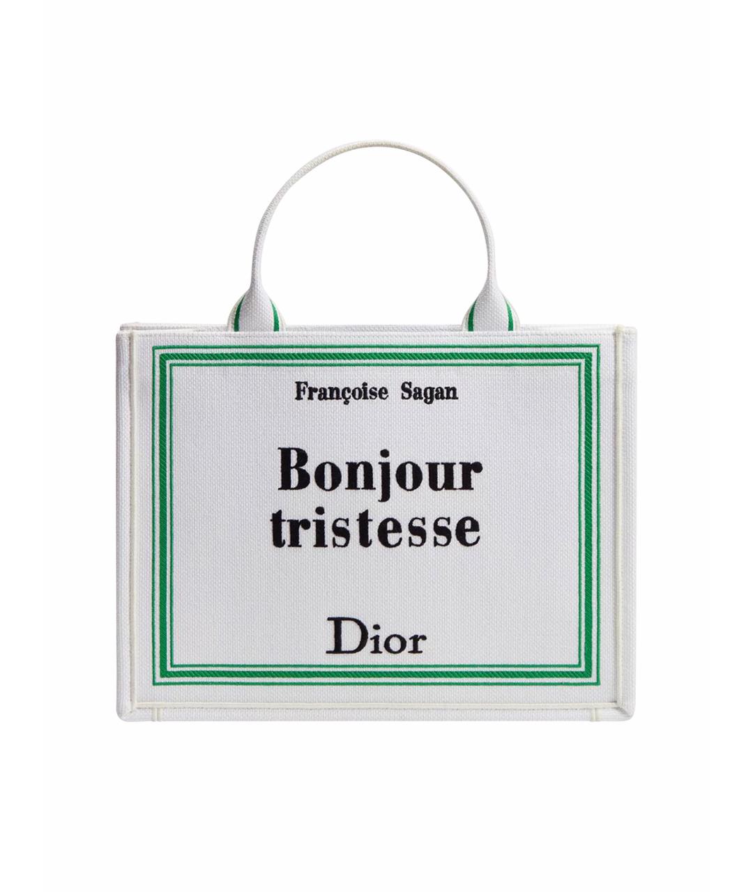 CHRISTIAN DIOR Белая сумка тоут, фото 1