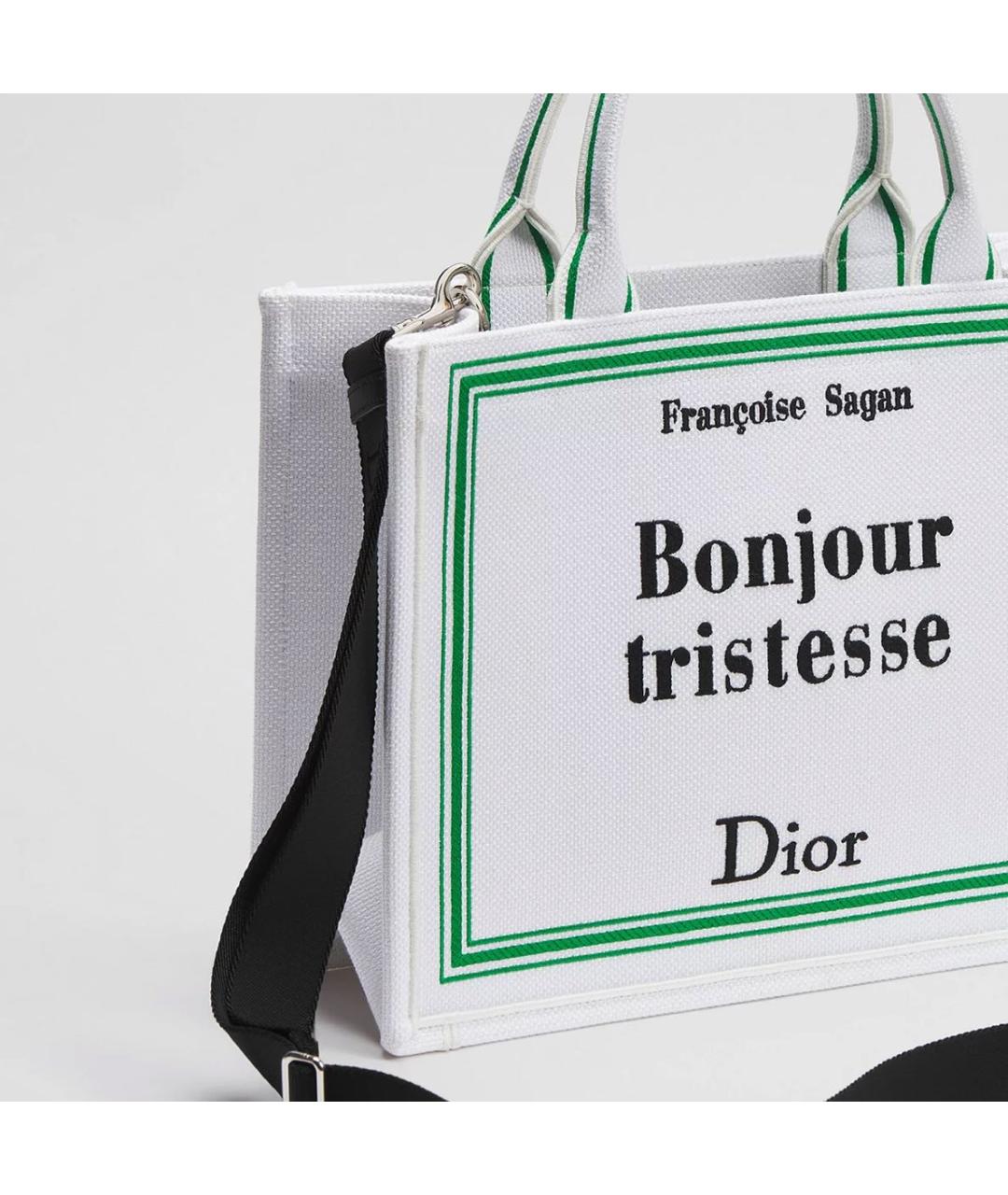 CHRISTIAN DIOR Белая сумка тоут, фото 3