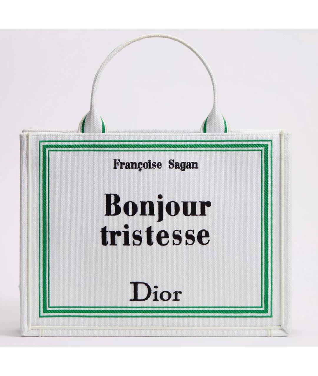 CHRISTIAN DIOR Белая сумка тоут, фото 5