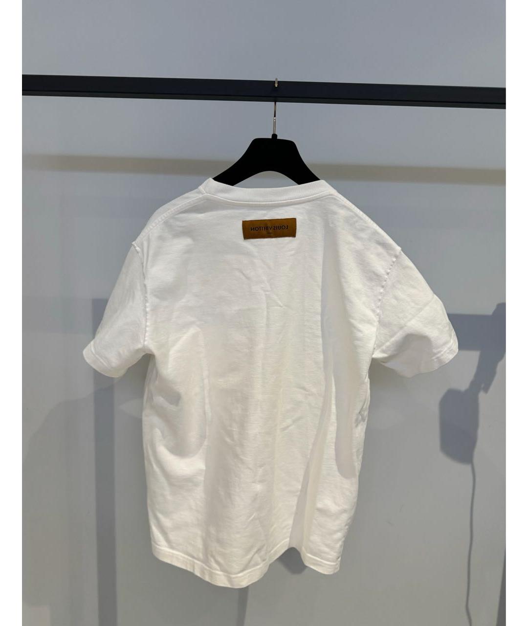 LOUIS VUITTON Белая хлопковая футболка, фото 2