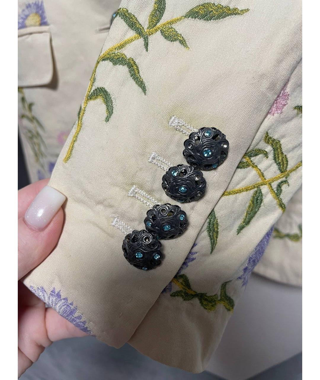 DOLCE&GABBANA Бежевый жакет/пиджак, фото 6