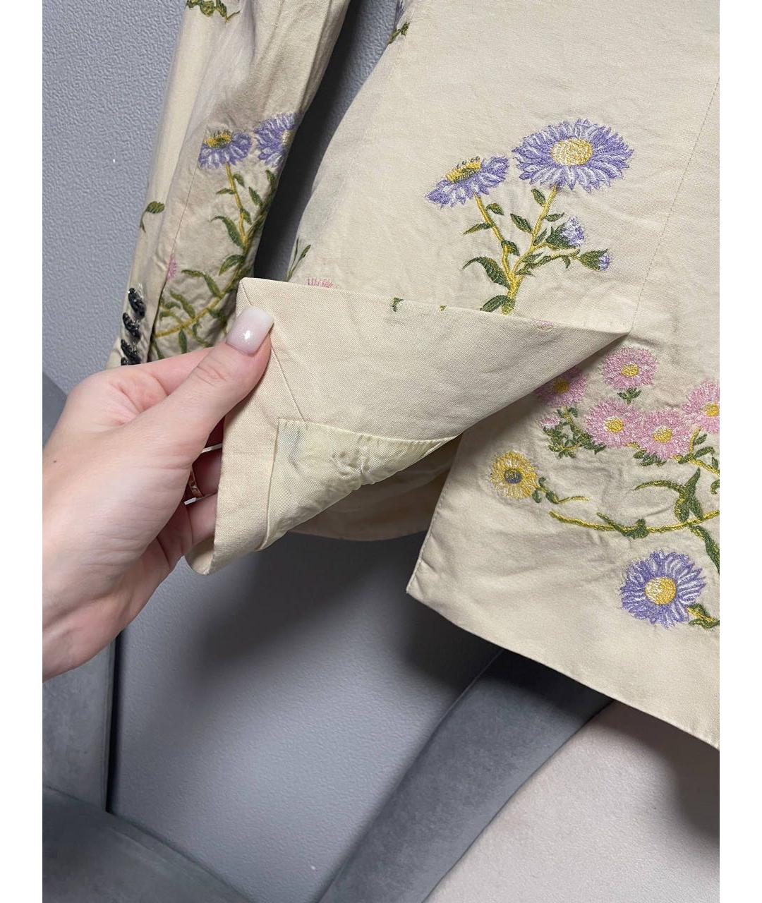 DOLCE&GABBANA Бежевый жакет/пиджак, фото 4