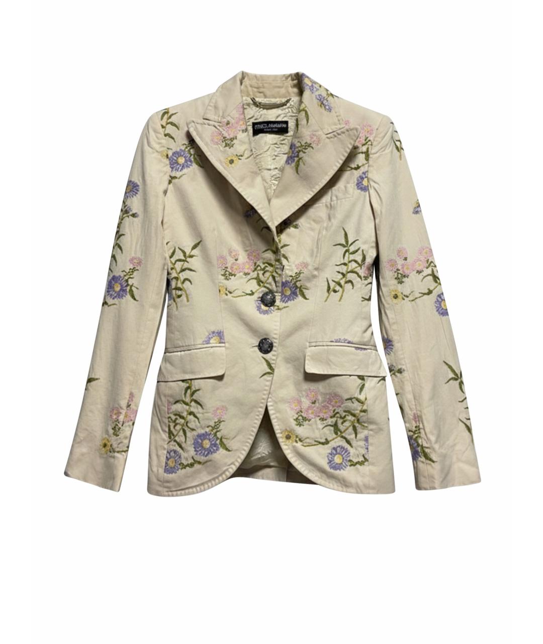 DOLCE&GABBANA Бежевый жакет/пиджак, фото 1