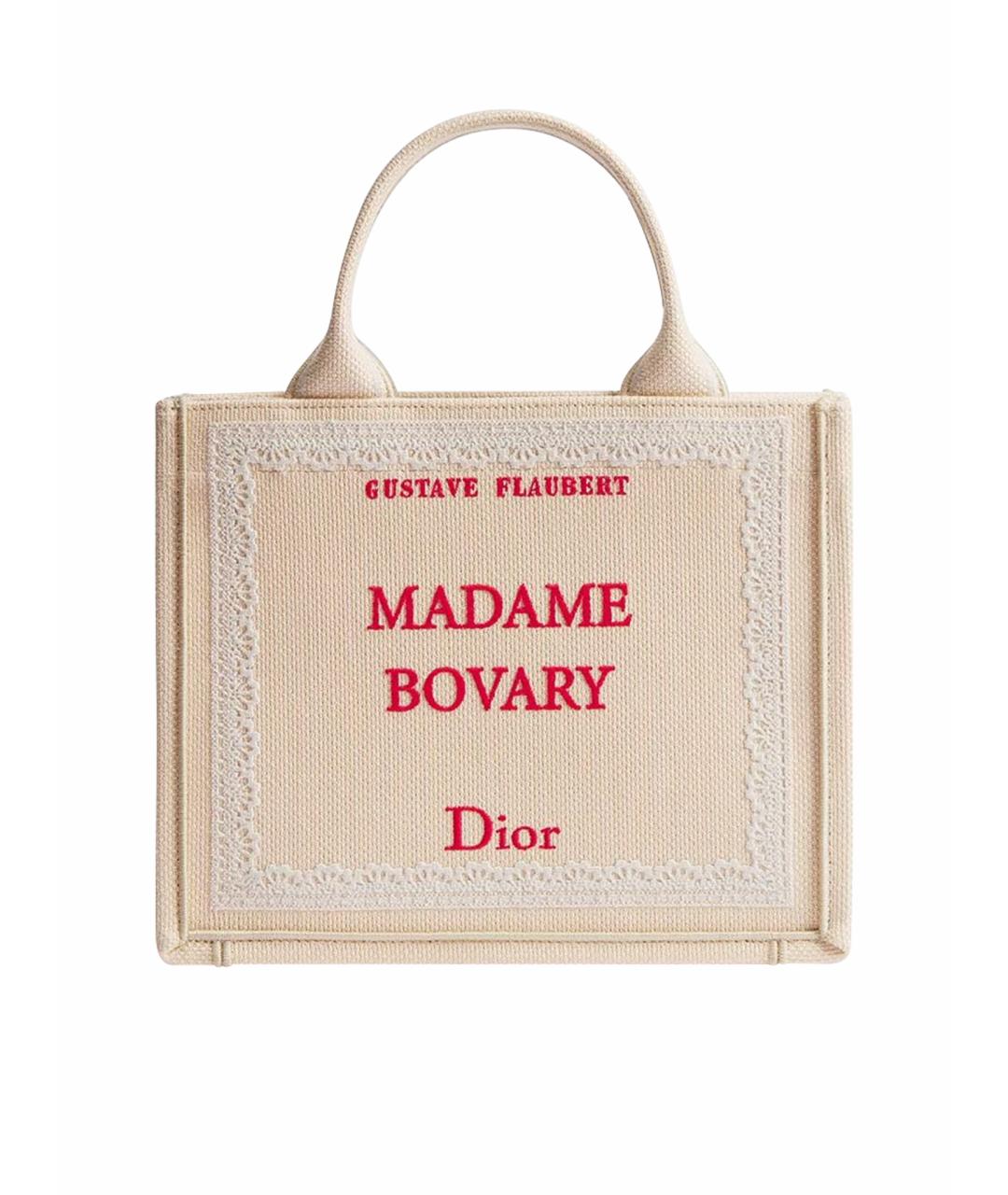 CHRISTIAN DIOR Бежевая сумка тоут, фото 1