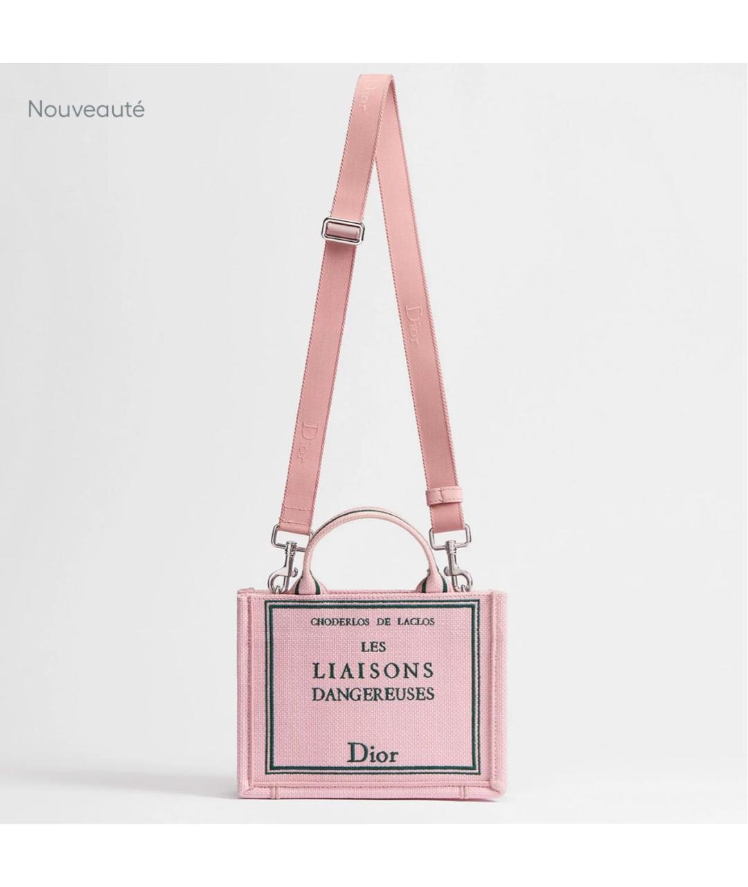 CHRISTIAN DIOR Розовая сумка тоут, фото 3