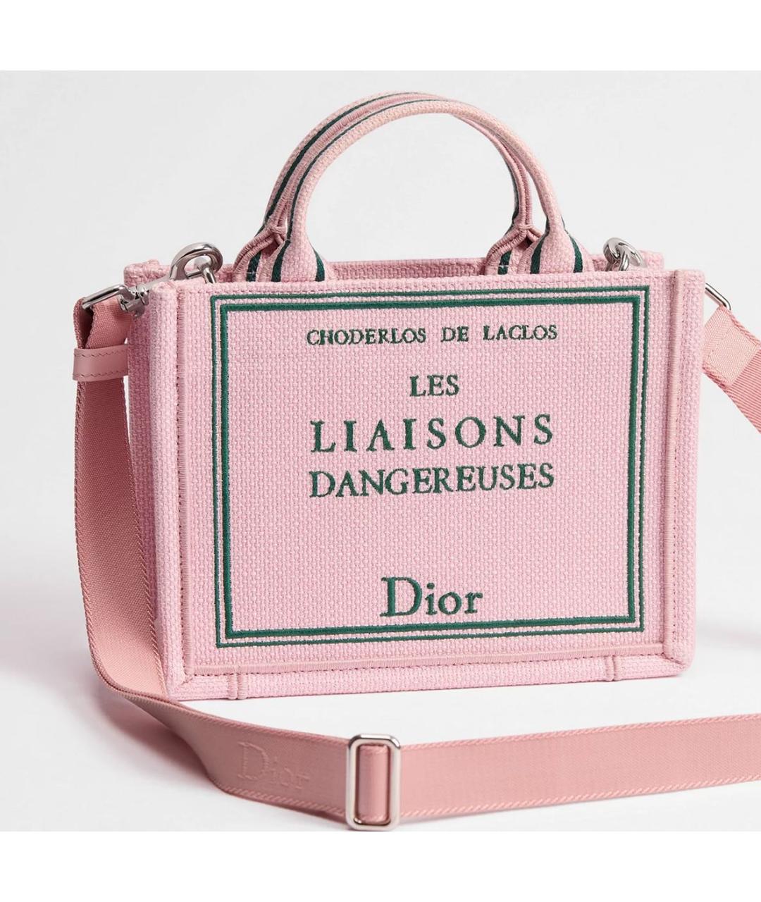 CHRISTIAN DIOR Розовая сумка тоут, фото 2