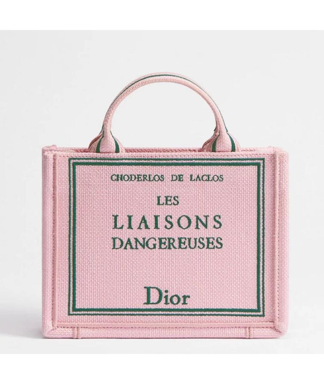 CHRISTIAN DIOR Розовая сумка тоут, фото 5