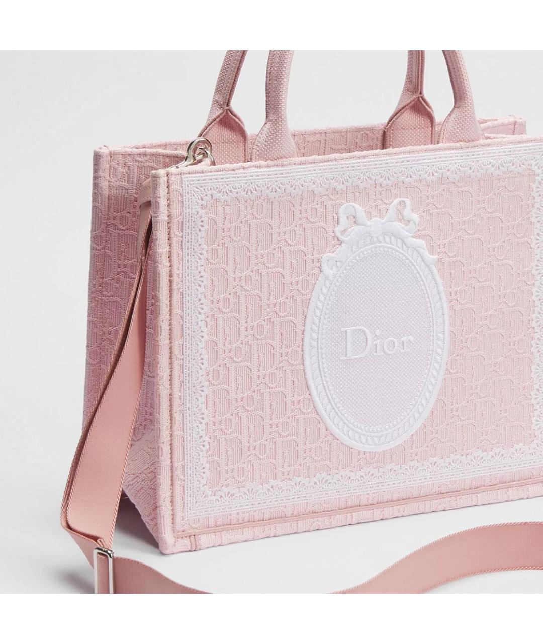 CHRISTIAN DIOR Розовая сумка тоут, фото 2