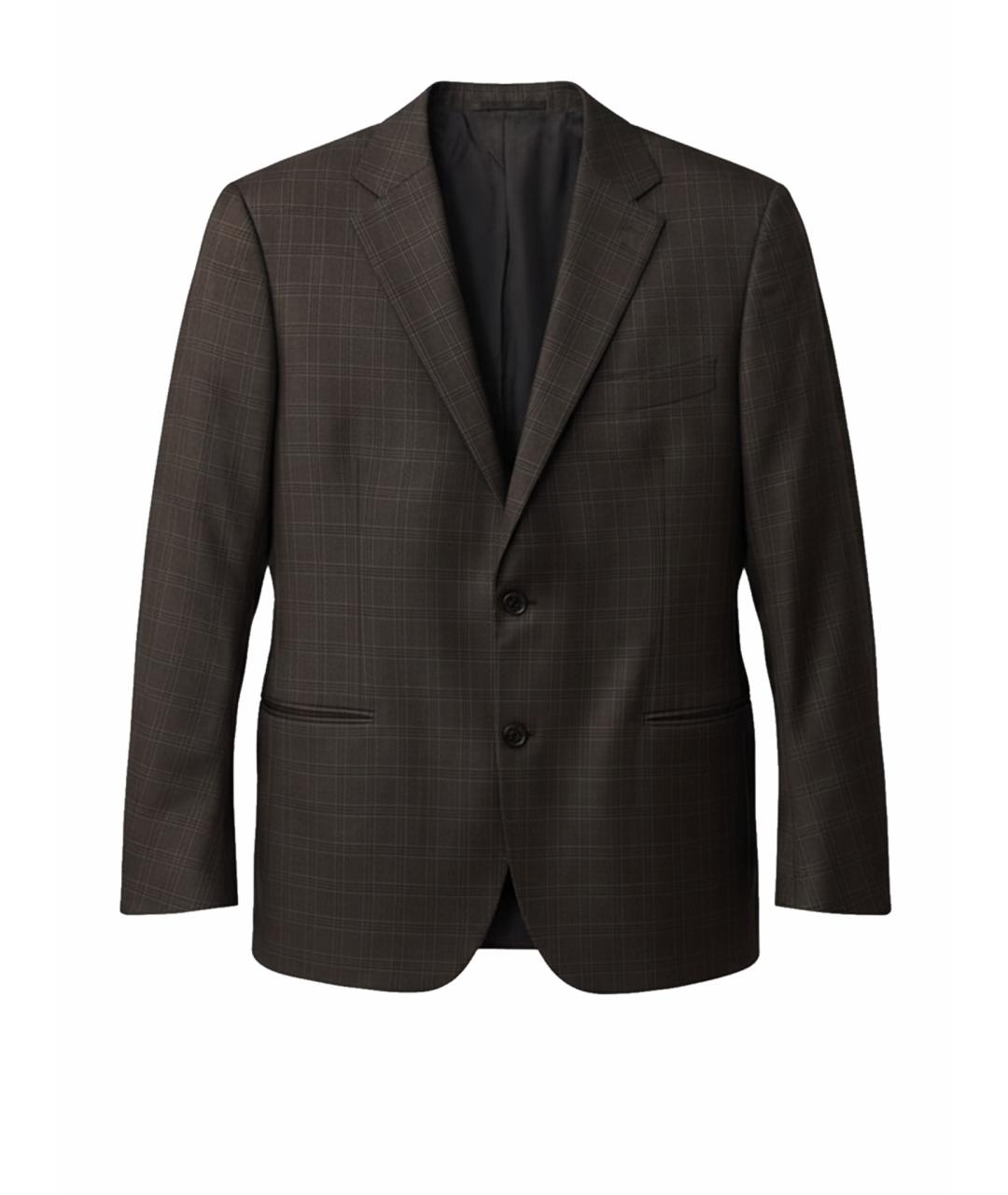 ERMENEGILDO ZEGNA XXX Коричневый шелковый пиджак, фото 1