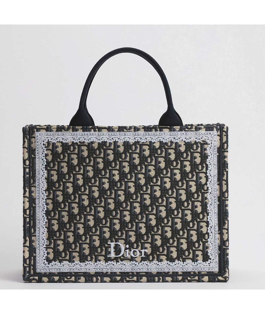 CHRISTIAN DIOR Синяя сумка тоут, фото 5