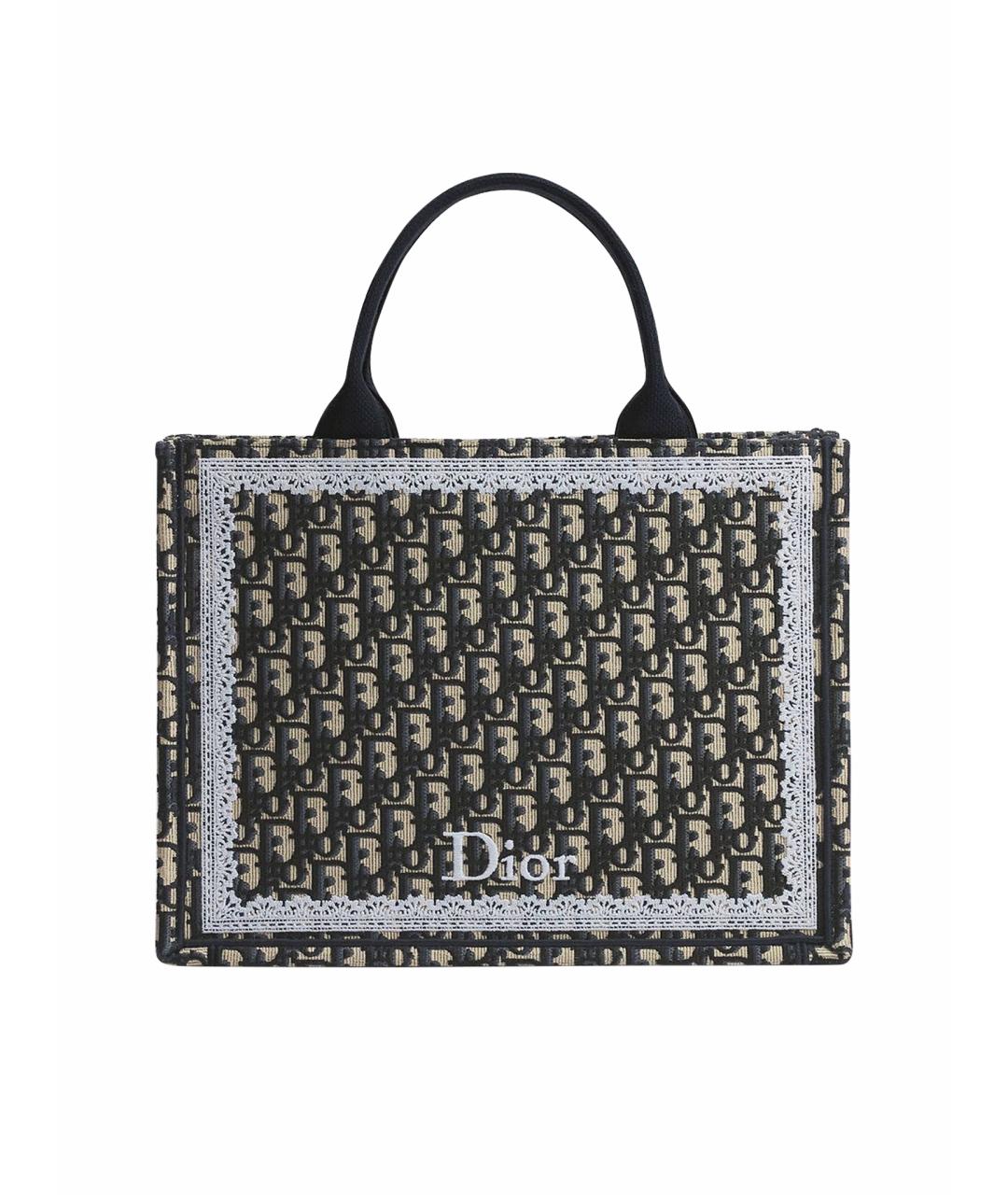 CHRISTIAN DIOR Синяя сумка тоут, фото 1