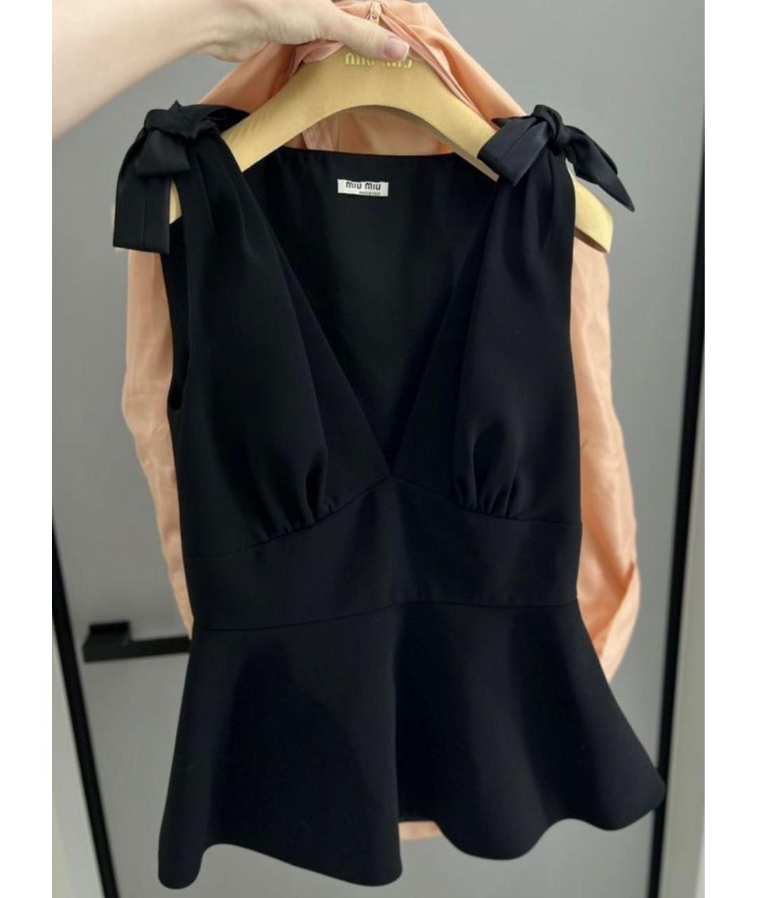 MIU MIU Черная блузы, фото 2