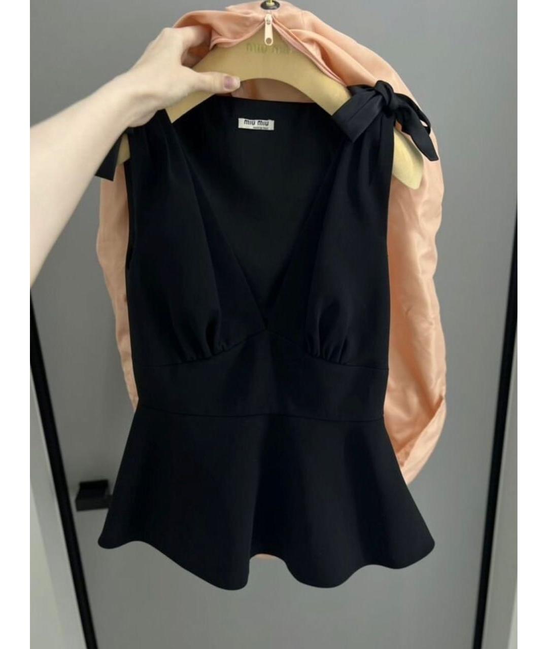 MIU MIU Черная блузы, фото 8