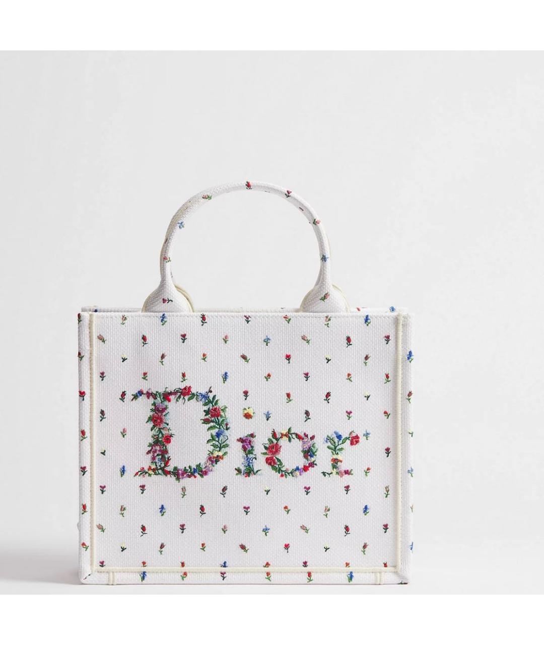 CHRISTIAN DIOR Белая сумка тоут, фото 4