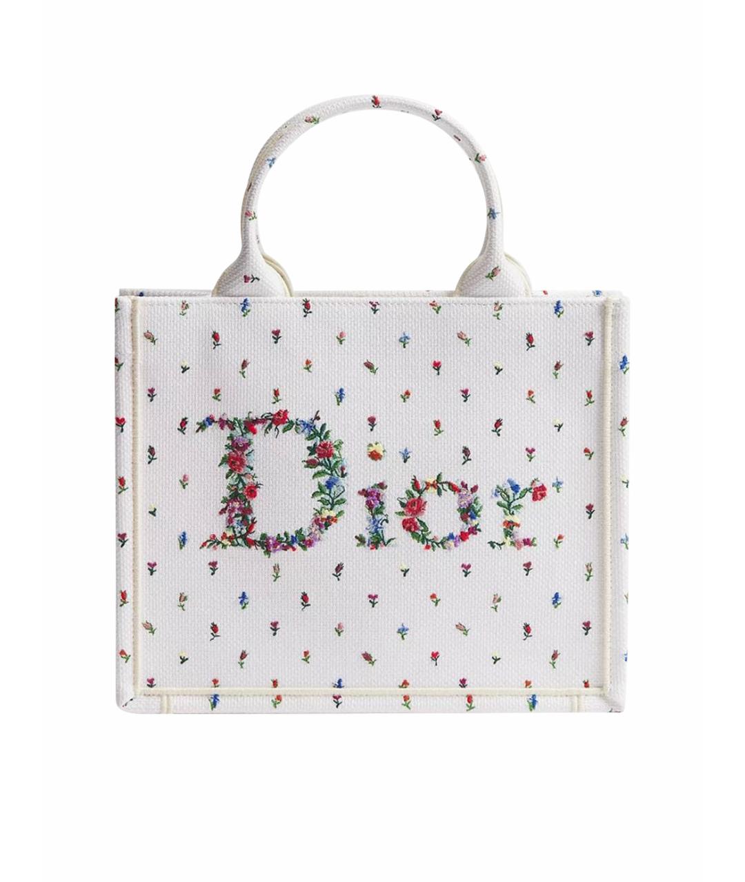 CHRISTIAN DIOR Белая сумка тоут, фото 1