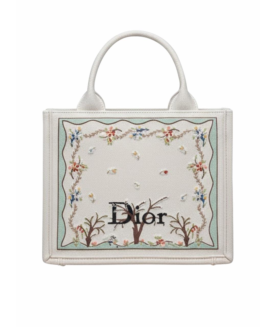 CHRISTIAN DIOR Белая сумка тоут, фото 1