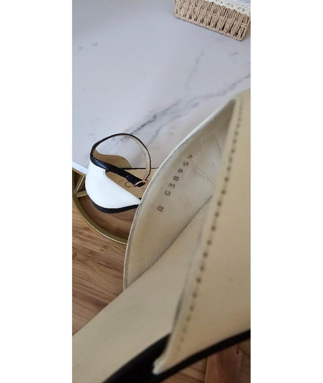 CHANEL Белые кожаные балетки, фото 9