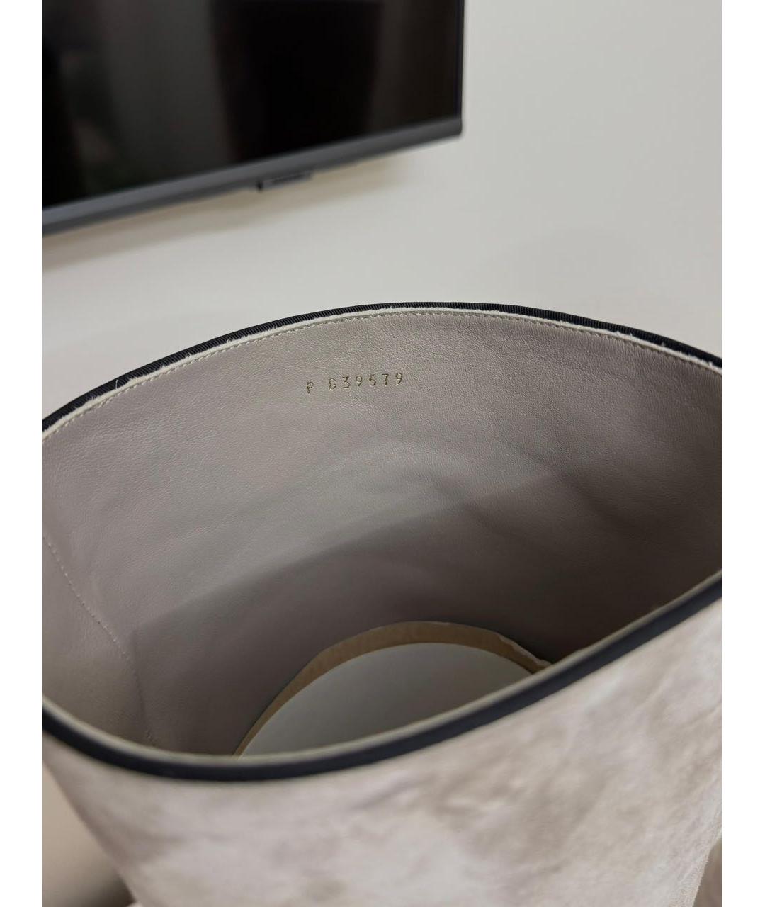 CHANEL Серые замшевые ботфорты, фото 6