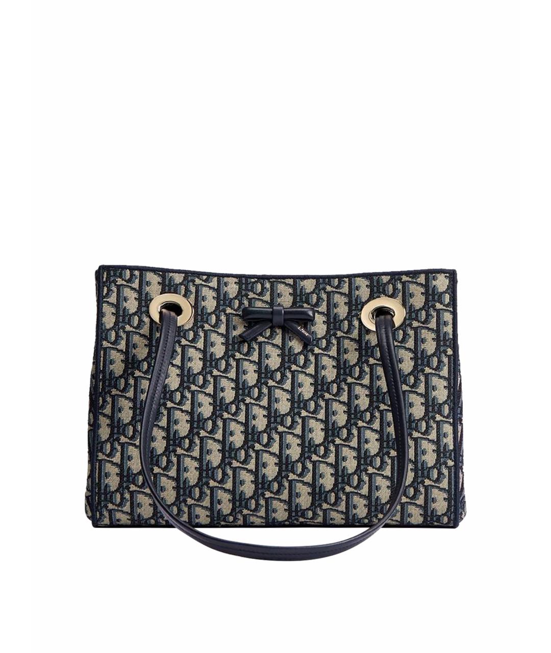CHRISTIAN DIOR Синяя сумка тоут, фото 1