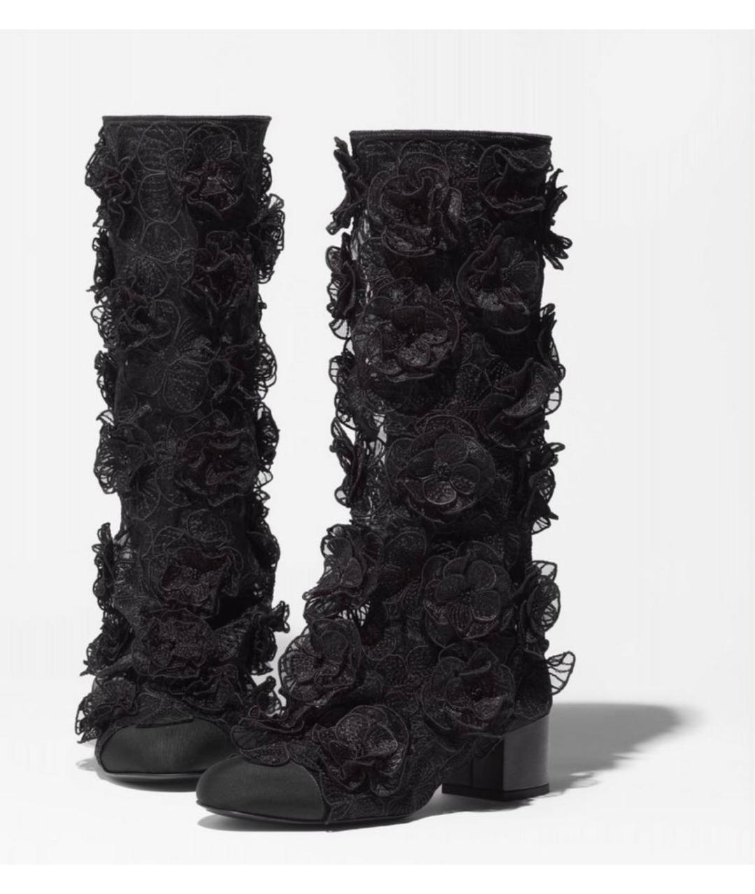 CHANEL Черные сапоги, фото 7