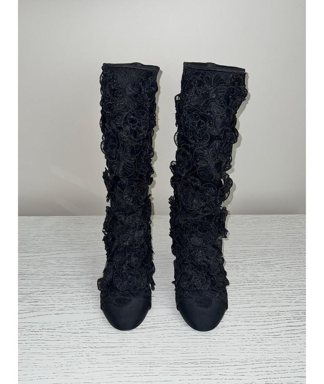CHANEL Черные сапоги, фото 3