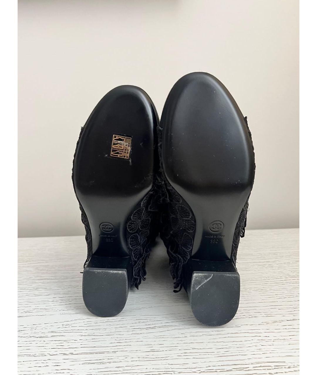 CHANEL Черные сапоги, фото 6