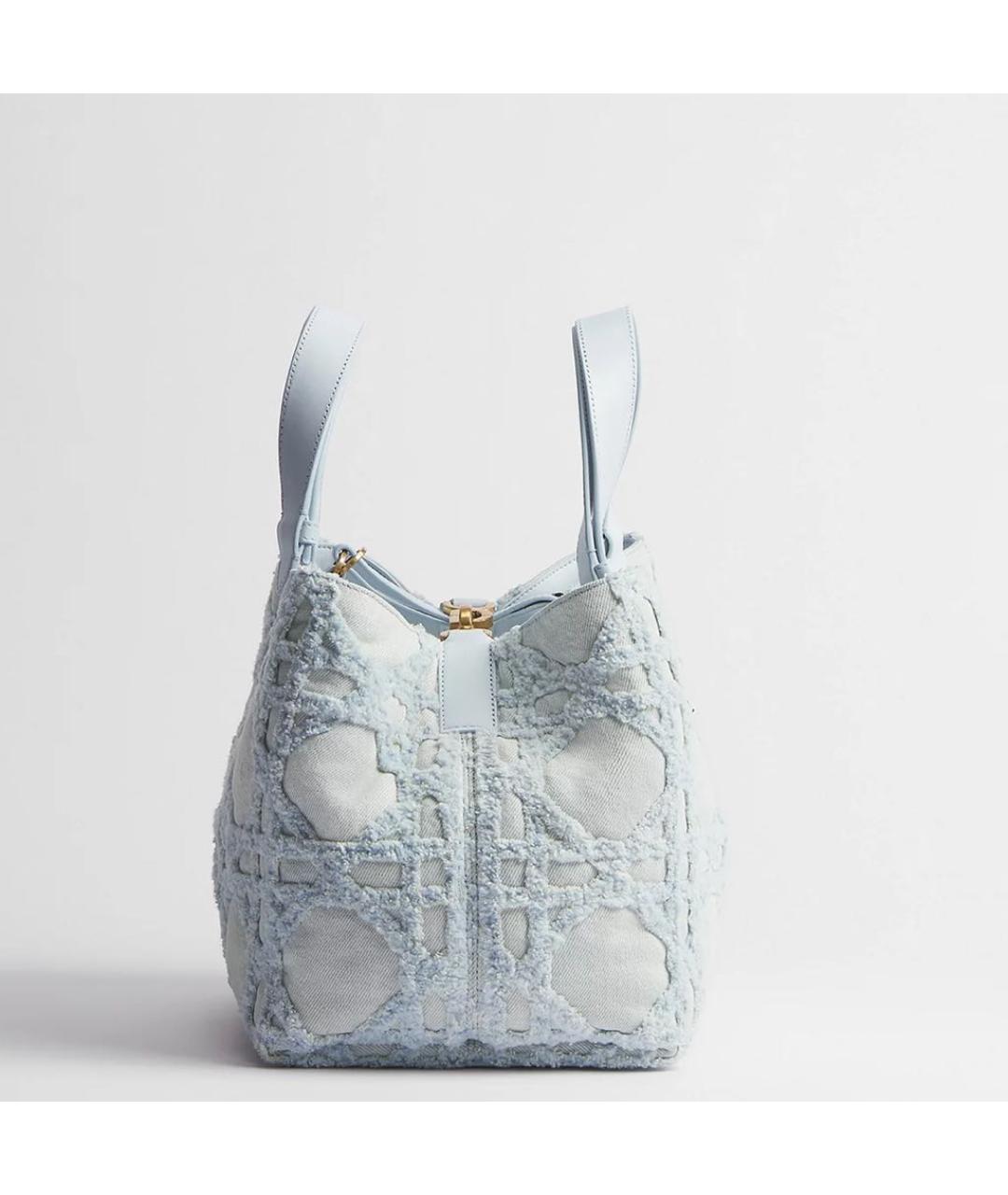 CHRISTIAN DIOR Голубая сумка тоут, фото 2