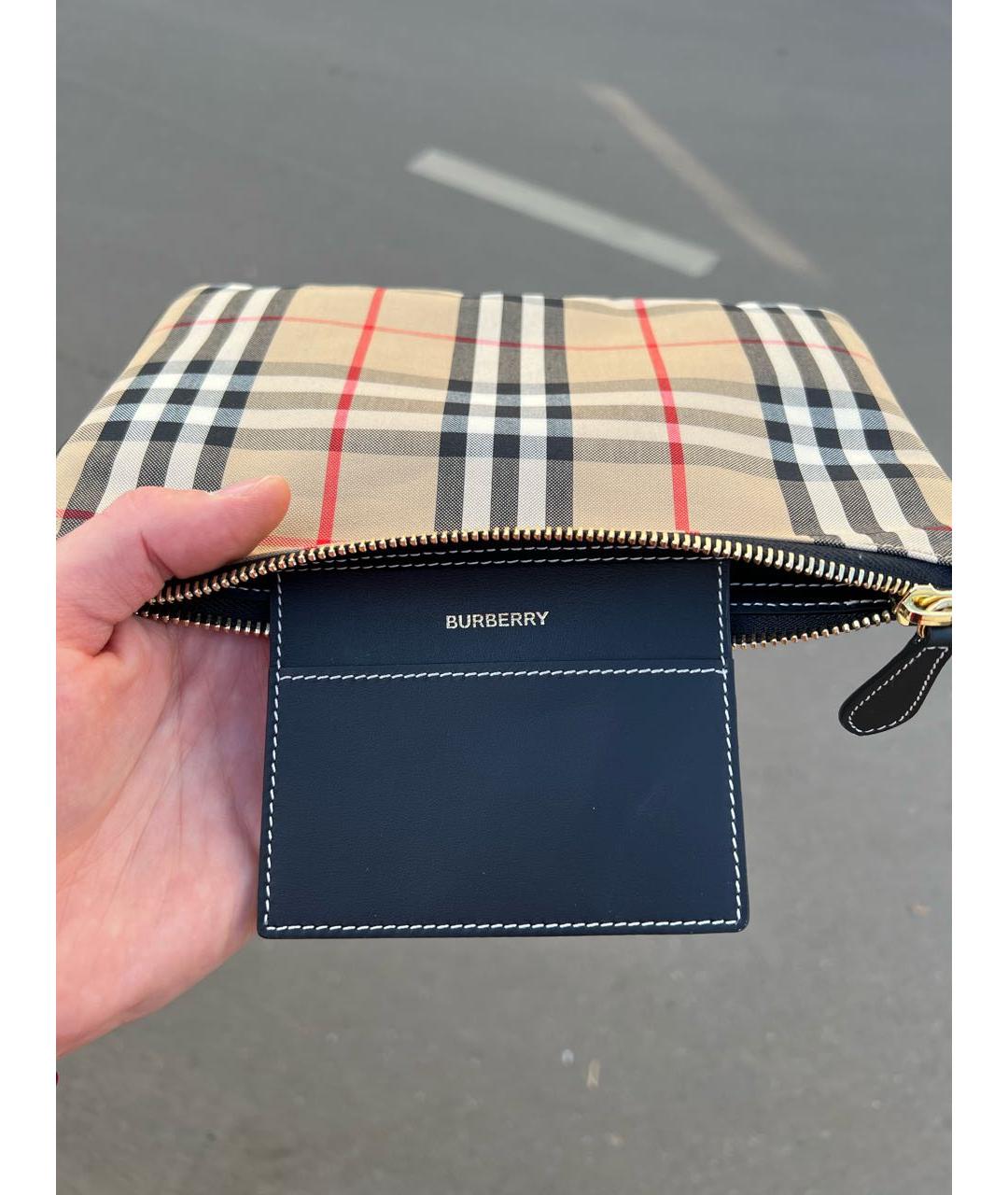 BURBERRY Бежевая барсетка, фото 4