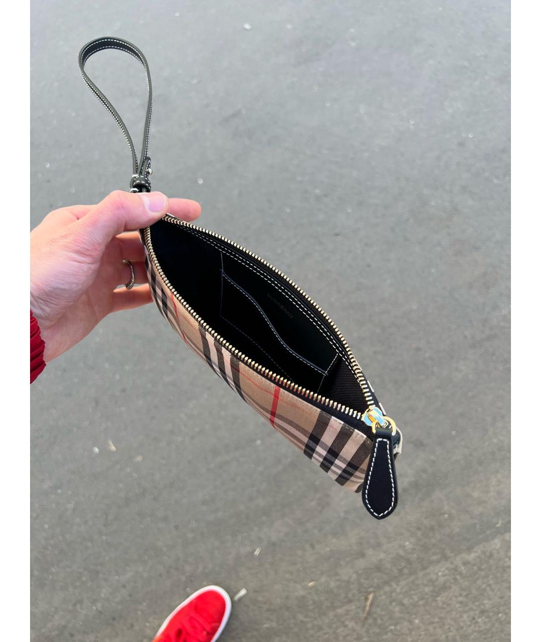 BURBERRY Бежевая барсетка, фото 8