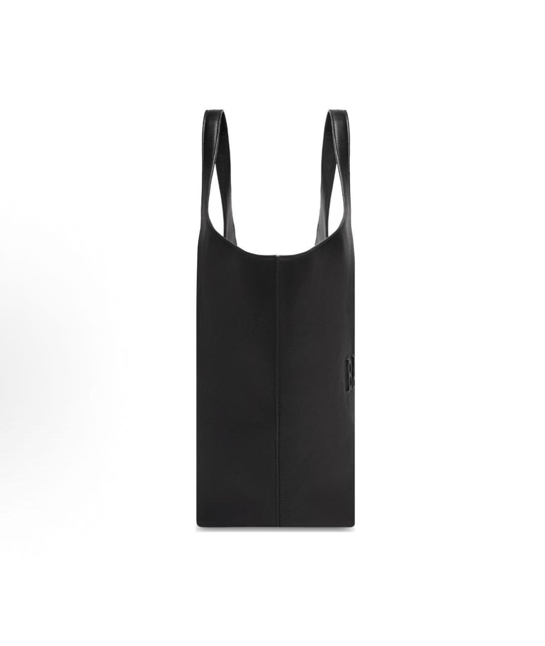 BALENCIAGA Черная кожаная сумка с короткими ручками, фото 4