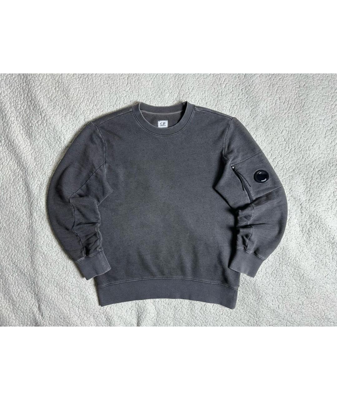 CP COMPANY Антрацитовый хлопковый джемпер / свитер, фото 8