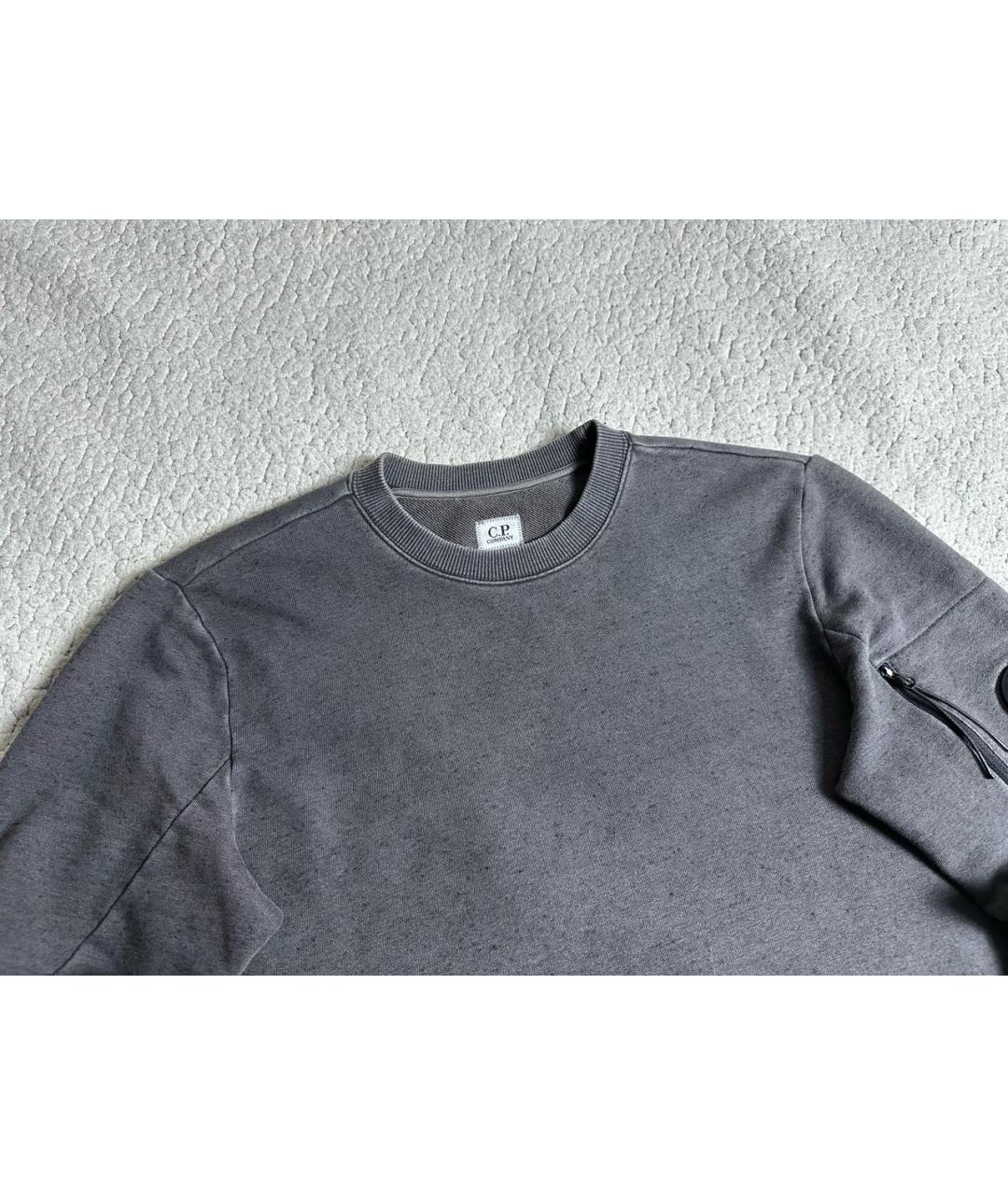 CP COMPANY Антрацитовый хлопковый джемпер / свитер, фото 2