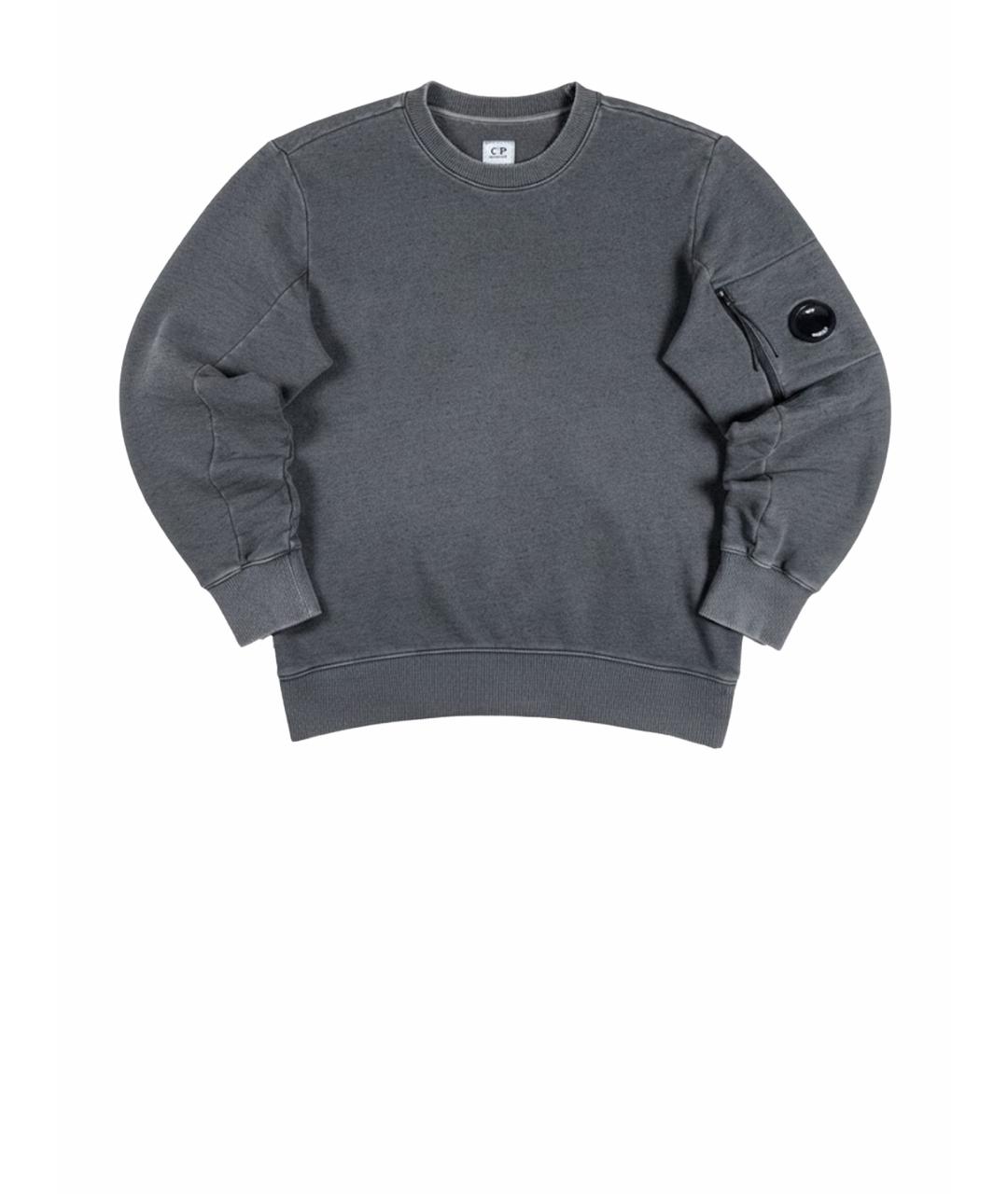 CP COMPANY Антрацитовый хлопковый джемпер / свитер, фото 1