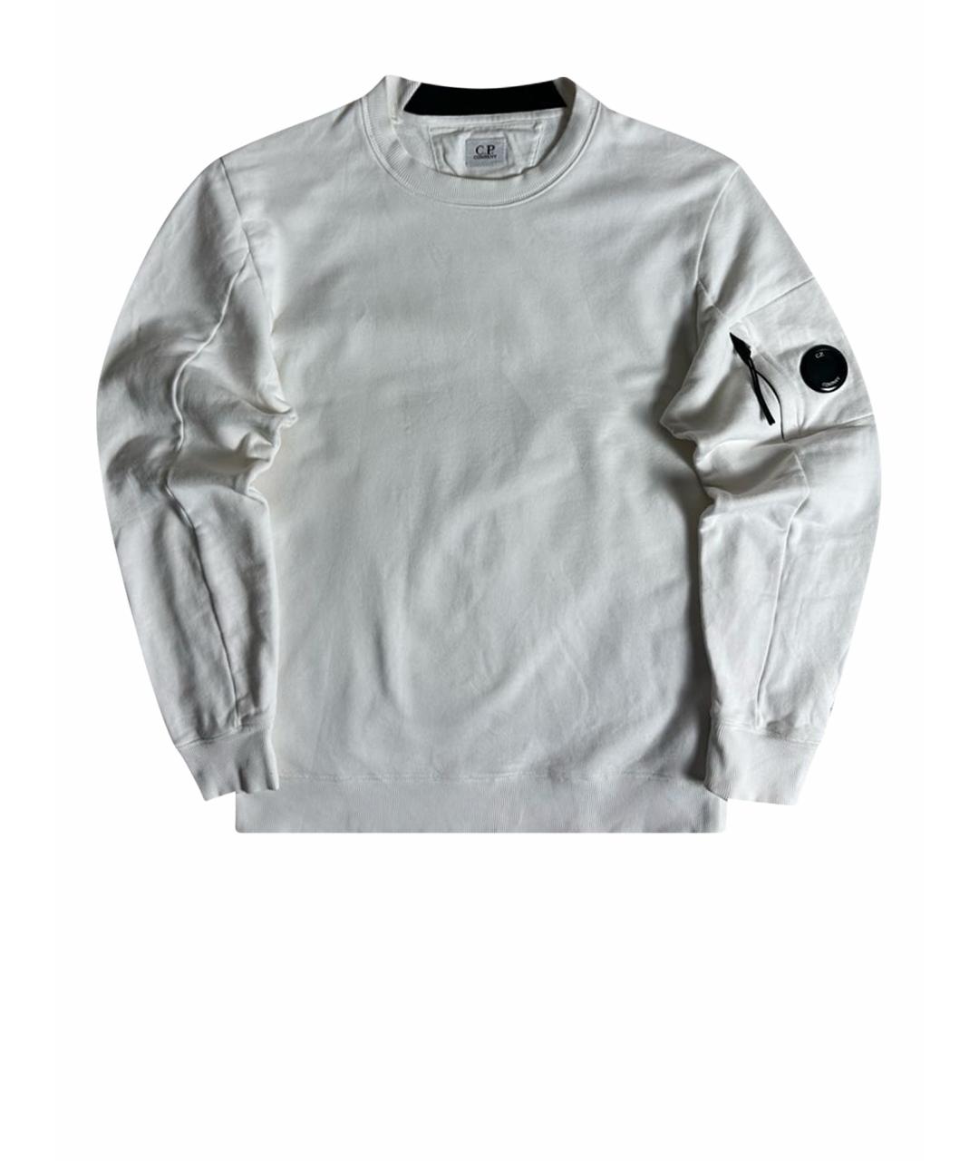 CP COMPANY Белый хлопковый джемпер / свитер, фото 1