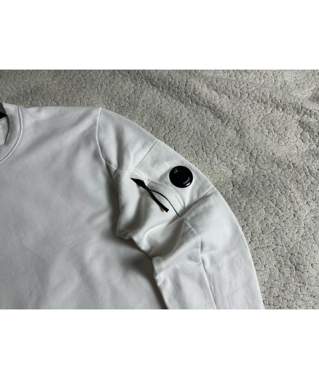 CP COMPANY Белый хлопковый джемпер / свитер, фото 3