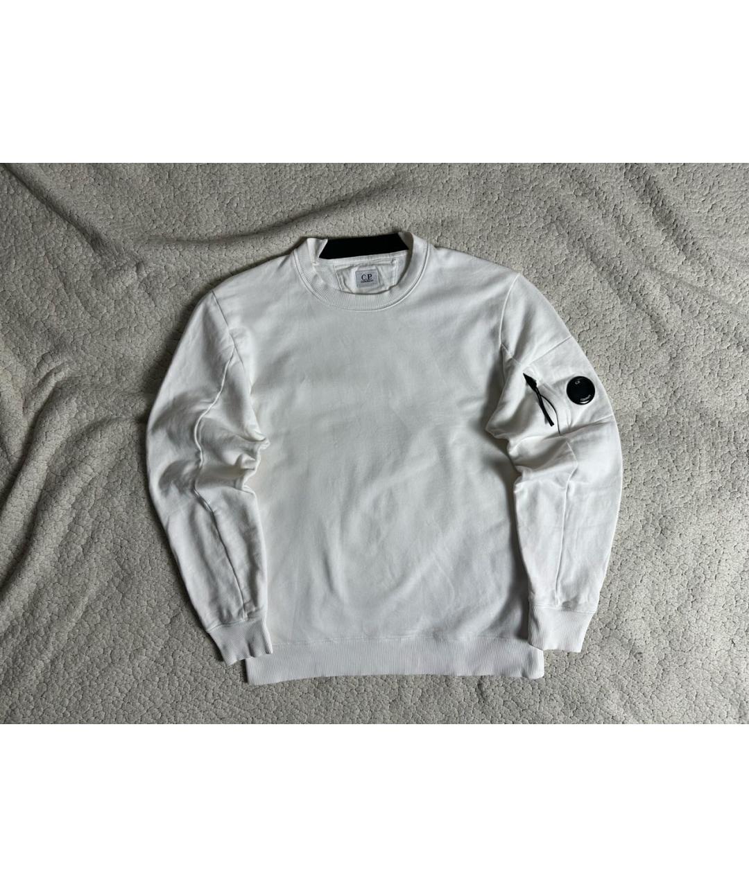 CP COMPANY Белый хлопковый джемпер / свитер, фото 7